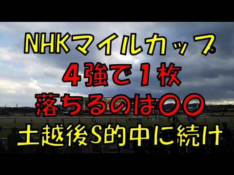 NHKマイルカップ予想【４強で一枚落ちるのは〇〇　】