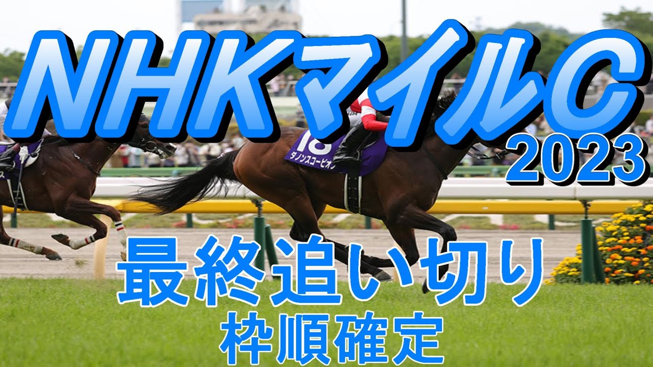 【NHKマイルカップ2023】第28回NHKマイルカップ最終追い切り(枠順確定)