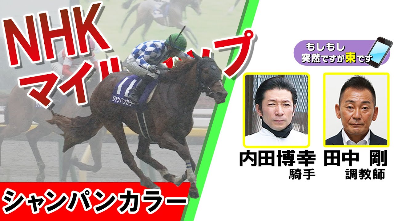 【BS11】「もしもし突然ですが東です」GⅠNHKマイルカップ 　シャンパンカラー　田中剛調教師＆内田博幸騎手　（2023年5月7日放送）