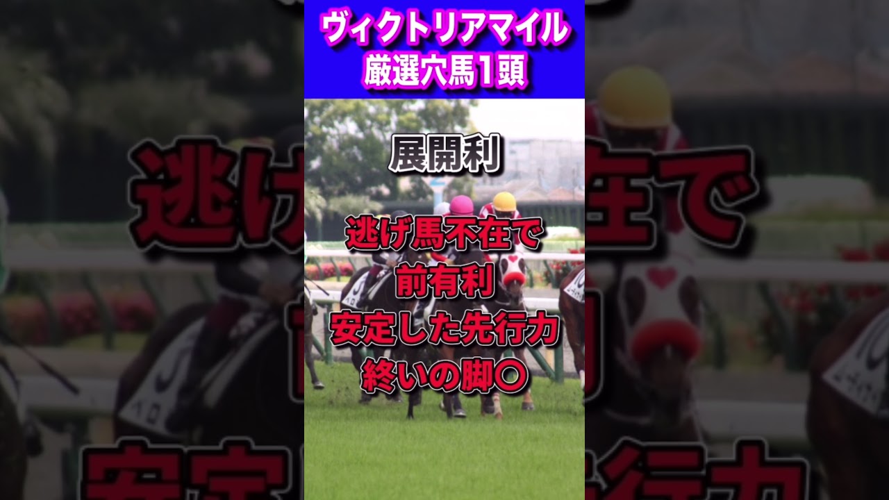 【ヴィクトリアマイル2023厳選穴馬1頭】