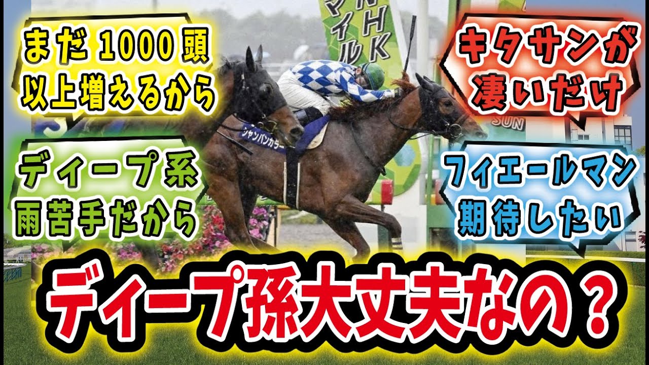 「NHKマイルカップはキンカメ孫のワンツー！ディープ孫大丈夫…？」に対するみんなの反応