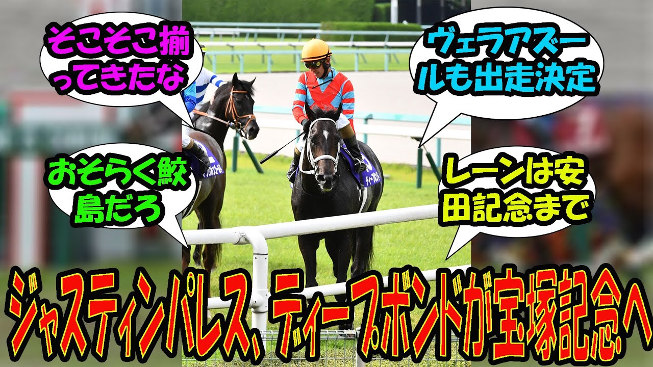 【競馬の反応集】「ジャスティンパレス、ディープボンドが宝塚記念へ」に対する視聴者の反応集