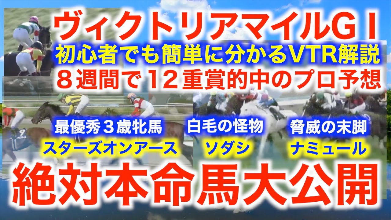 ヴィクトリアマイル大本命１強の理由！初心者でも分かるVTR解説公開！