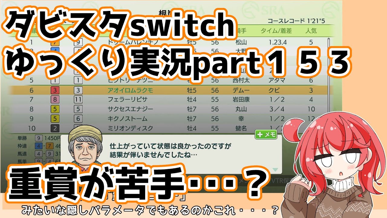【ゆっくり実況動画】ダービースタリオンswitch【part１５３】