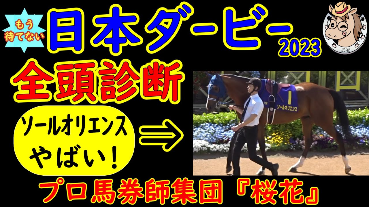 もう待てない！日本ダービー2023（東京優駿）２週前レース予想全頭診断！今年も素晴らしいメンバーが揃った中で栄えあるダービー馬として輝くのはどの馬か？プロ馬券師集団桜花が分析する！