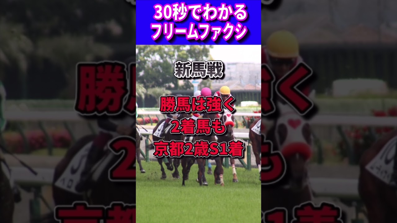 【皐月賞2023】30秒でフリームファクシ
