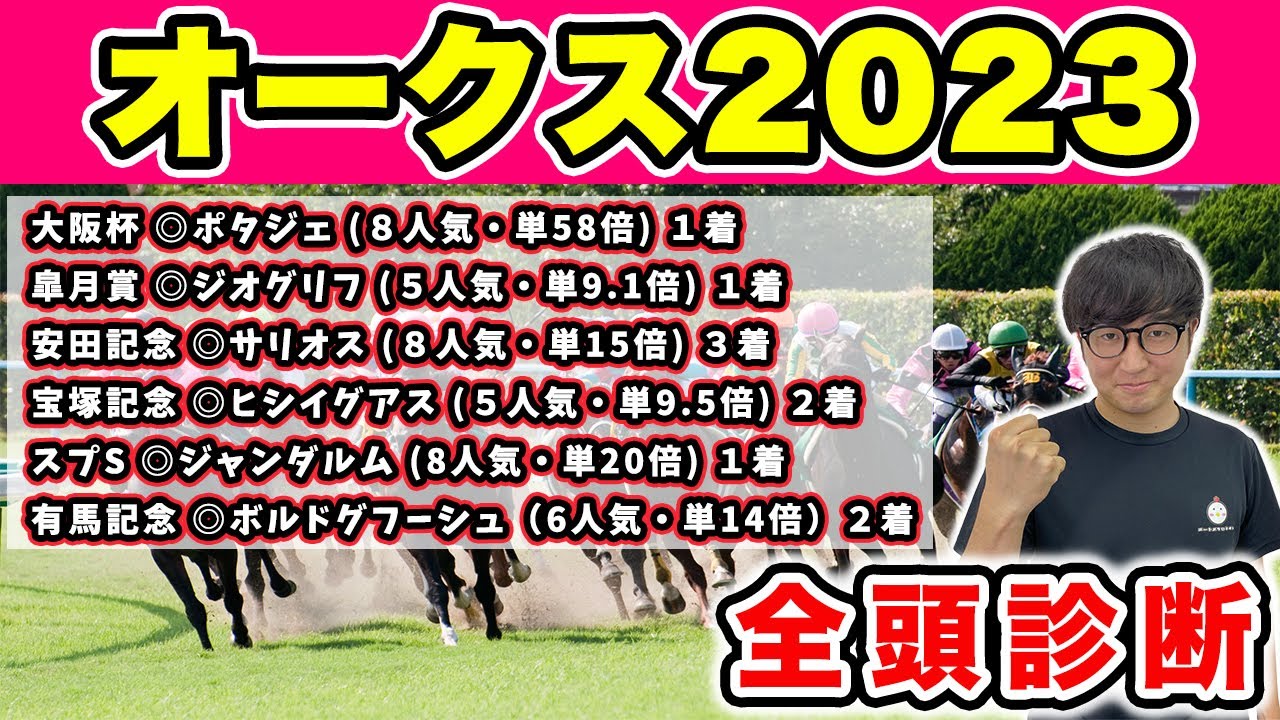【オークス2023全頭診断】前回ヴィクトリアマイル◎４人気ソングライン１着！S→A→S決着！３週連続的中を目指して全頭徹底解説！