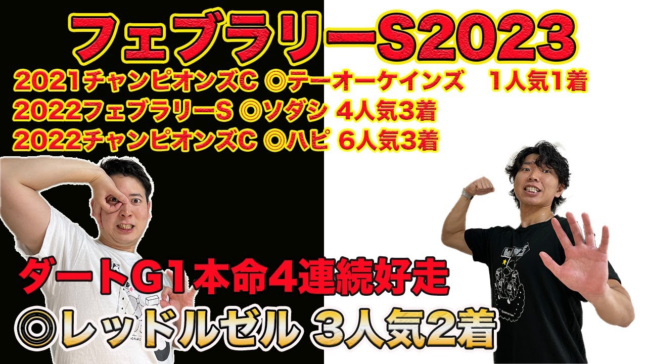 【フェブラリーS2023】◎レッドルゼル2着！ダートG1で4連続本命好走！