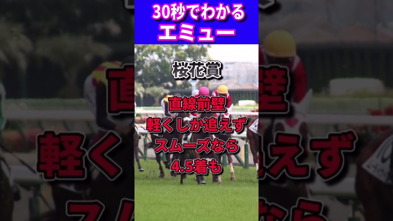 【オークス2023】30秒でわかるエミュー