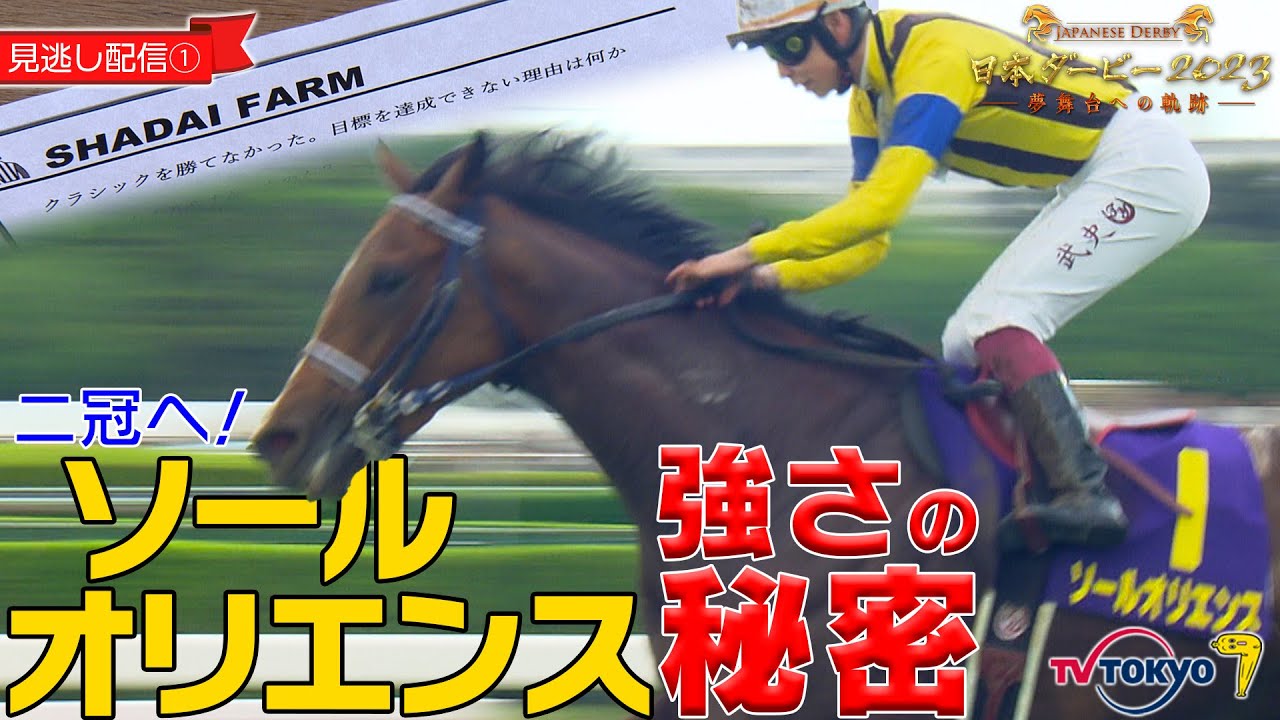 【見逃し配信①】二冠へ！ソールオリエンス　強さの秘密！｜日本ダービー2023〜夢舞台への軌跡〜