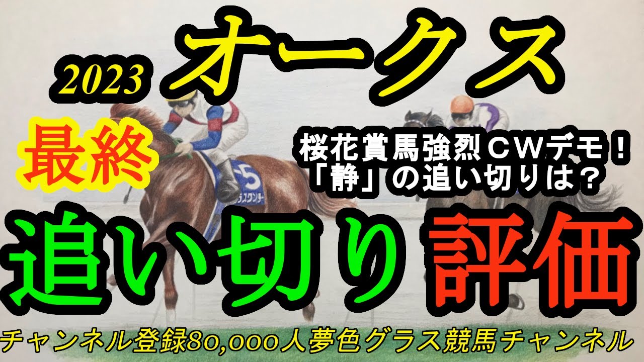 【最終追い切り評価】2023オークス全頭！リバティアイランド猛烈デモ！桜花賞馬が「動」なら「静」で良く見えた馬は？
