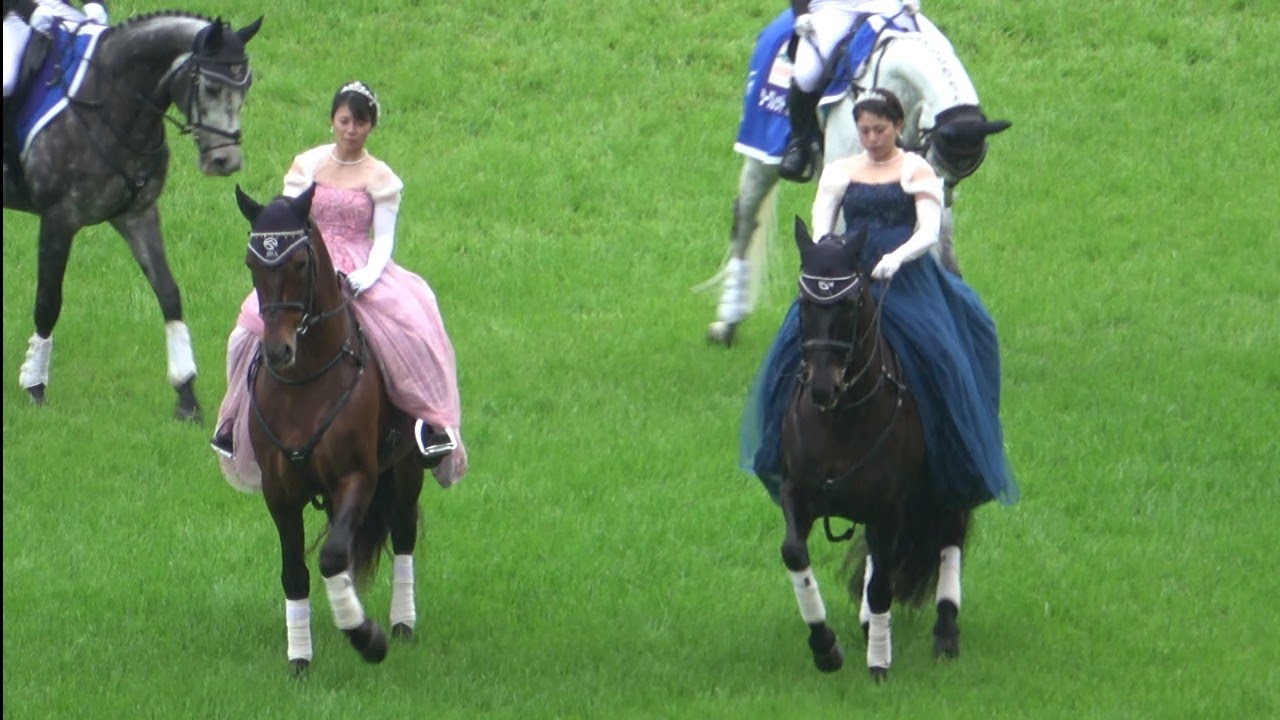 【ヴィクトリアマイル2023】 綺麗な誘導馬 おてんば娘サウンドビバーチェなど いろいろあった本馬場入場 現地映像 ソングライン