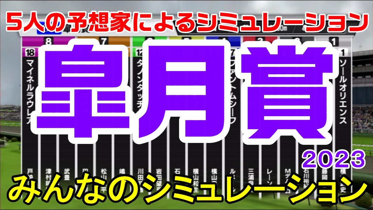 皐月賞2023 みんなのシミュレーション【スタポケ】【競馬予想】重馬場 枠順確定後 ソールオリエンス ファントムシーフ トップナイフ タスティエーラ フリームファクシ【AIシミュレーション】