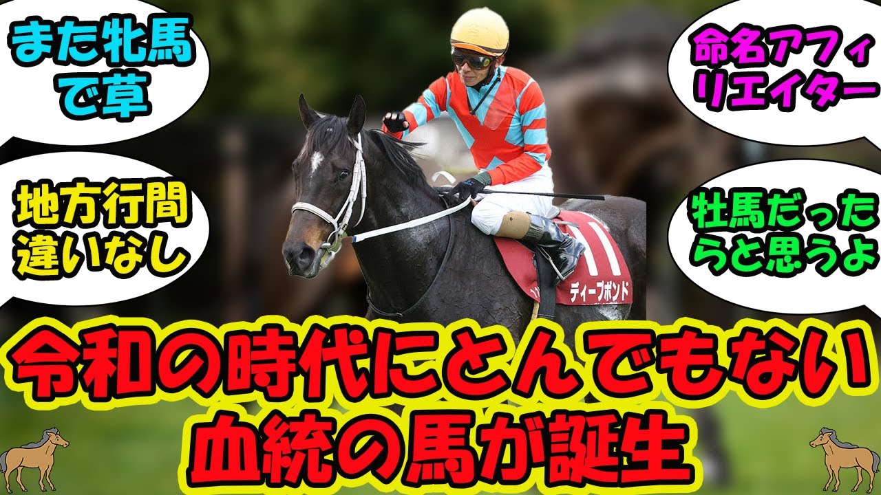 【競馬の反応集】「令和の時代にとんでもない血統の馬が誕生」に対する視聴者の反応集