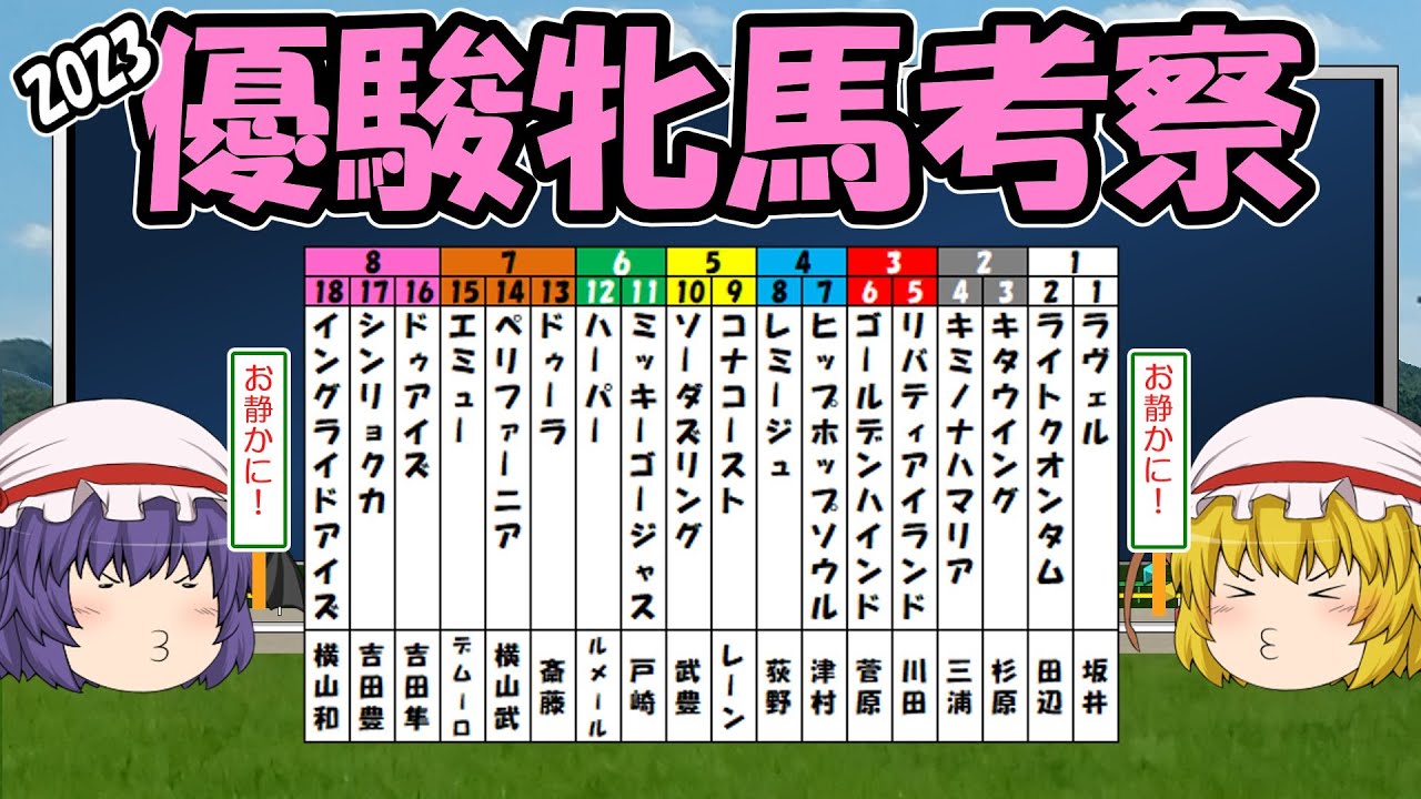 ゆっくり2023優駿牝馬考察