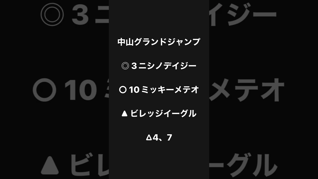年間回収率150%の中山グランドジャンプ予想#中山グランドジャンプ