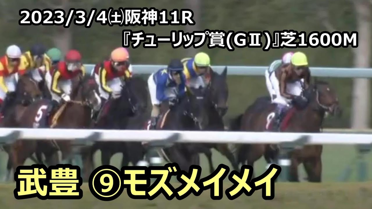 武豊 ⑨モズメイメイ(牝3) 2023/3/4㈯阪神11R『チューリップ賞(GⅡ)』芝1600m
