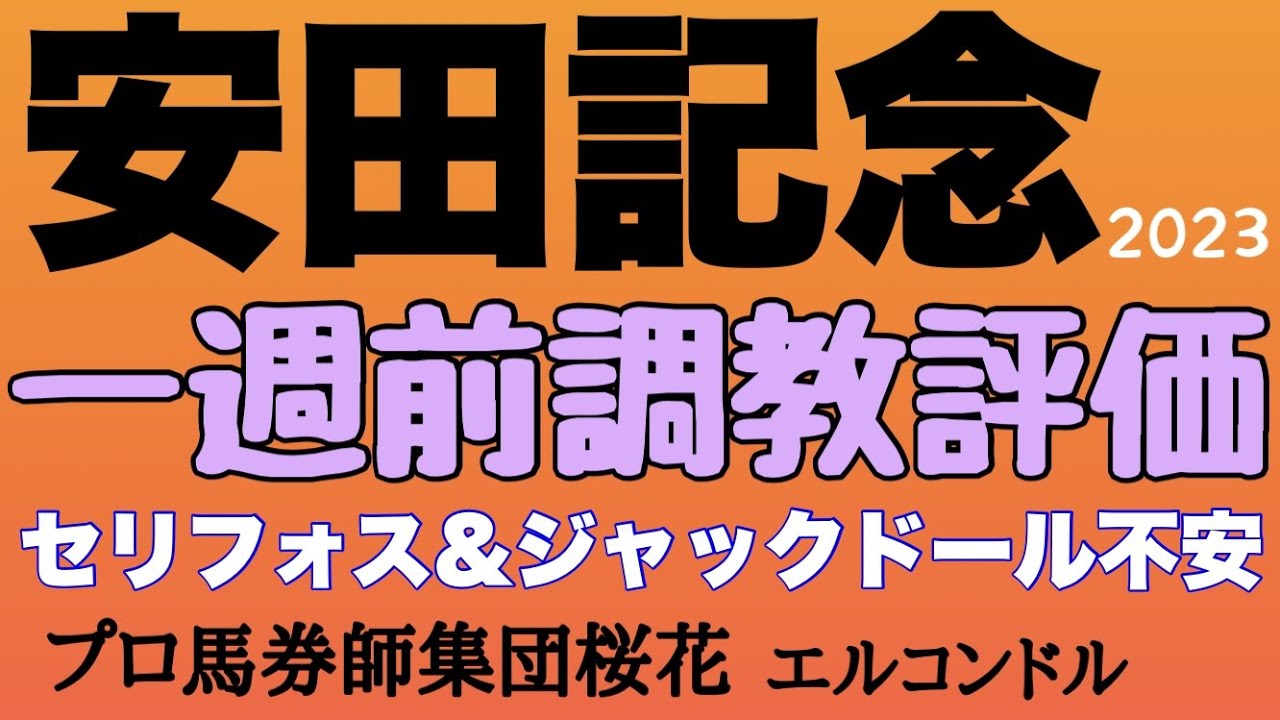 プロ馬券師集団桜花のエルコンドル氏の安田記念2023一週前調教評価！！ジャックドールにセリフォス大丈夫？！人気馬の明暗がくっきりわかれた一週前の動き！