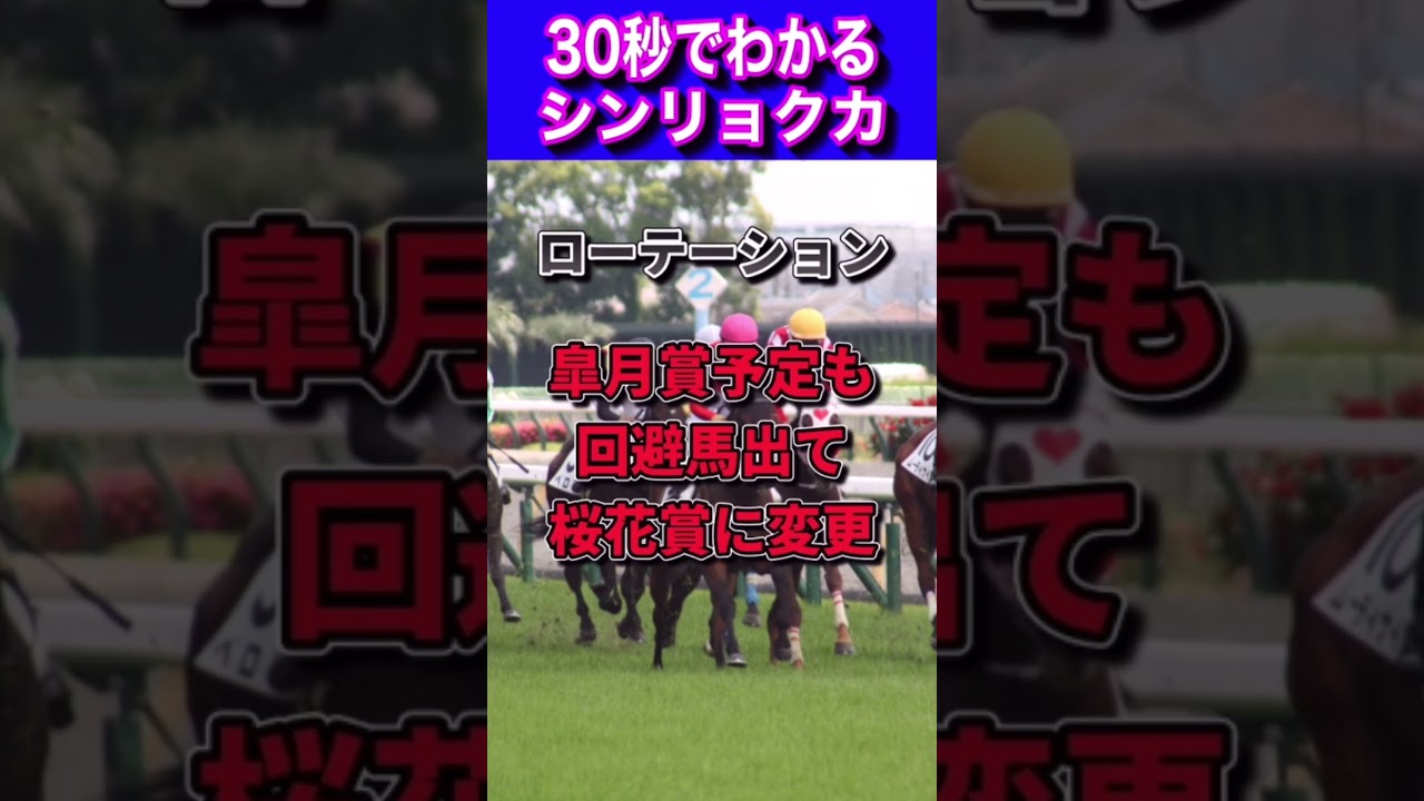 【桜花賞2023】30秒でわかるシンリョクカ