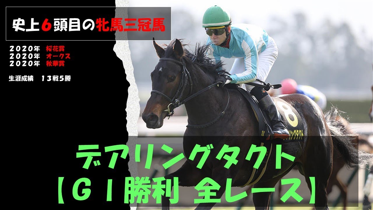 【三冠馬】デアリングタクト　史上６頭目の牝馬三冠馬　ＧⅠ勝利全レース