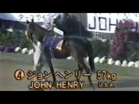 第２回　ジャパンカップ　パドック　1982.11.28　　出走馬：ジョンヘンリー、エイプリルラン、オールアロング、フロストキング、ハーフアイスト、スイートネイティブ、ヒカリデユール、スタネーラ他