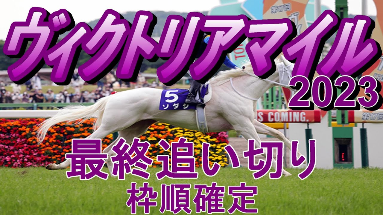【ヴィクトリアマイル2023】第18回ヴィクトリアマイル最終追い切り(枠順確定)