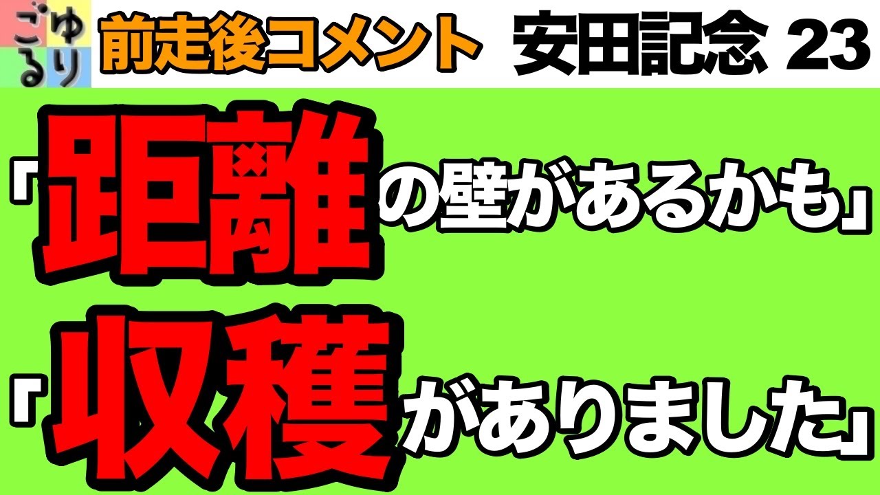 【負けて強し】安田記念 2023   前走後コメント集【競馬予想】