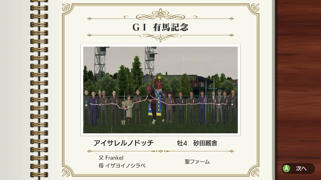 G1 有馬記念 アイサレルノドッチ