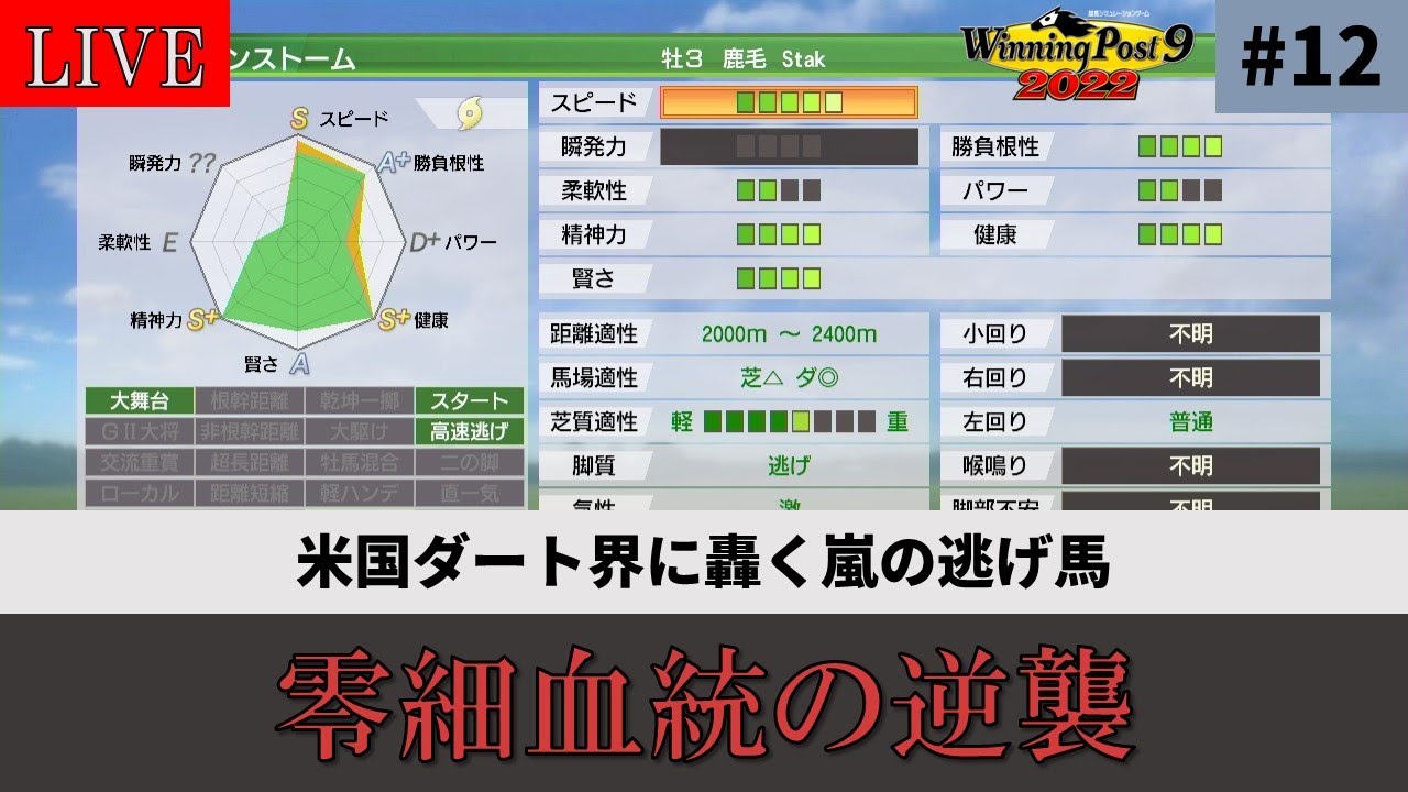 【ウイニングポスト9 2022】#12（86年末～） 零細血統の逆襲