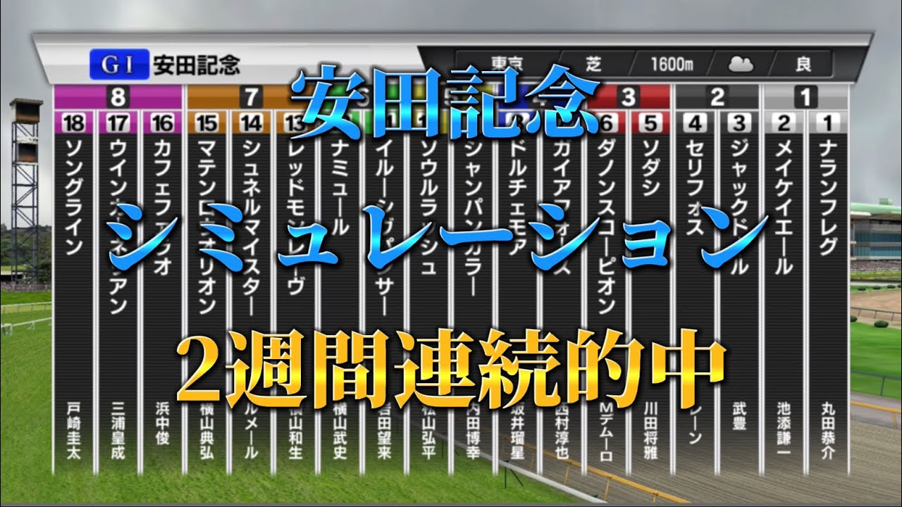 日本一当たる！？安田記念2023 シミュレーション