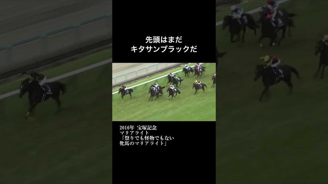 2016年宝塚記念 マリアライトがドゥラメンテとキタサンブラックを破る #shorts #競馬 #キタサンブラック #ドゥラメンテ
