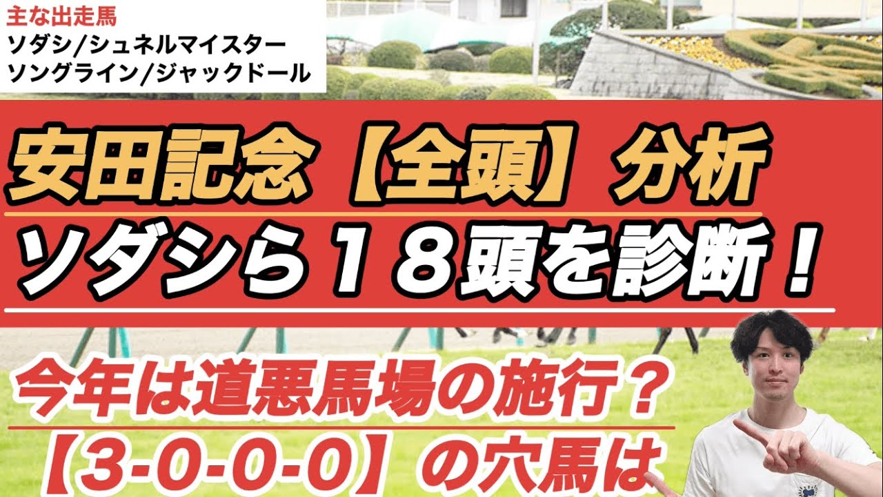 【2023安田記念全頭分析】今回は全18頭診断！ソダシ、ジャックドール、ソングラインらの評価は？