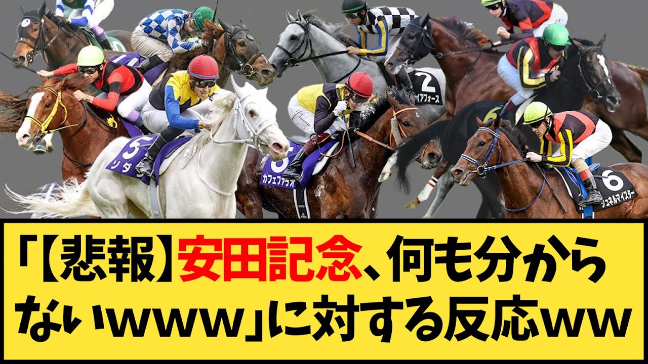 【競馬】「【悲報】安田記念、何もわからないｗｗｗ」に対する反応【反応集】
