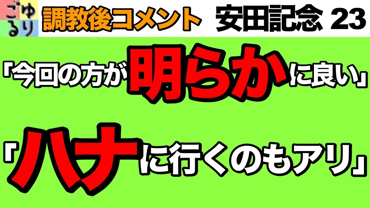 【確実に上昇】安田記念   2023    追い切り後コメント比較【右にチークP】競馬予想