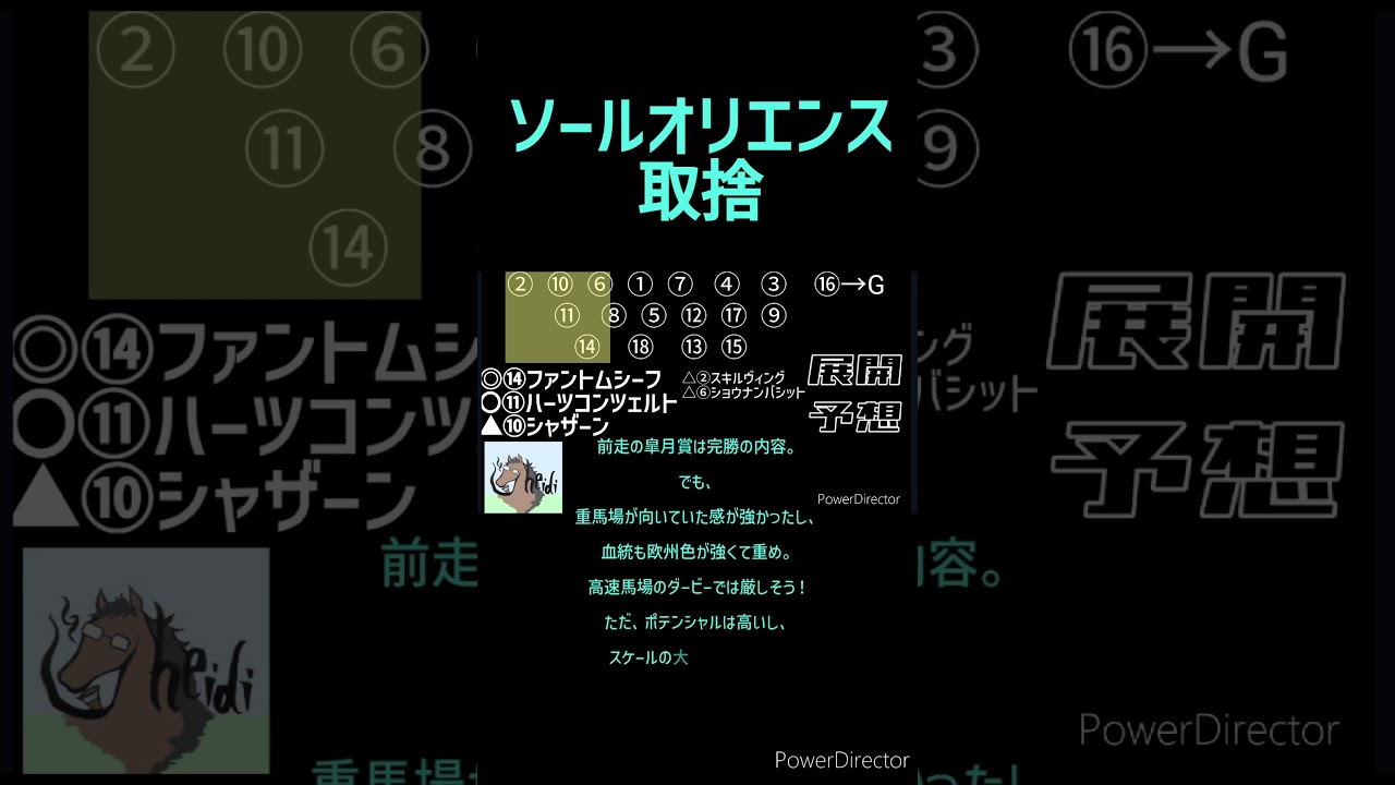 ソールオリエンスの取捨【東京優駿(日本ダービー)】