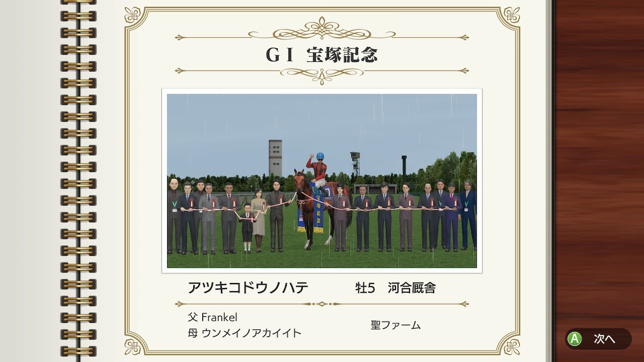 G1 宝塚記念 アツキコドウノハテ