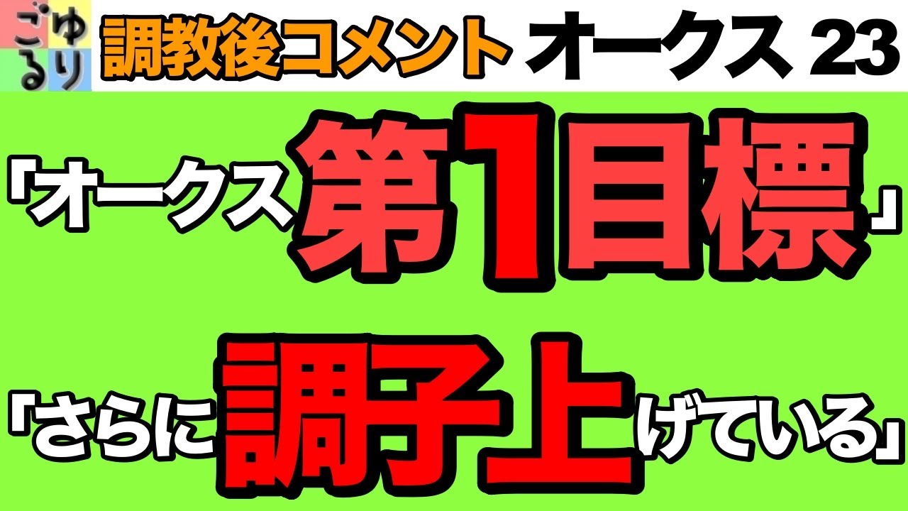 【激走期待】オークス(優駿牝馬) 2023   関係者コメント集　調教後【競馬予想】