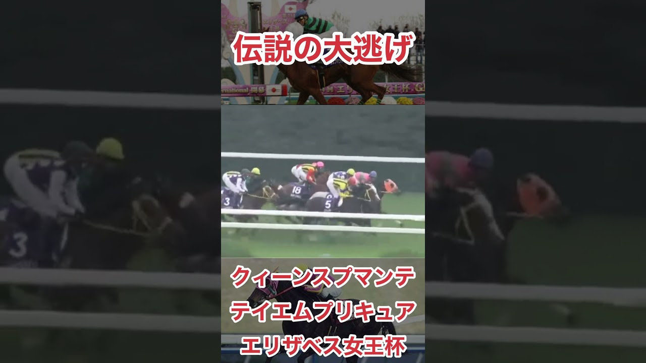 伝説の大逃げ、クィーンスプマンテ、テイエムプリキュア、エリザベス女王杯