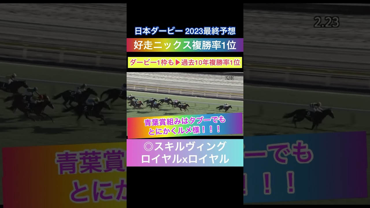 【日本ダービー2023】最終予想#shorts #競馬予想 #東京優駿