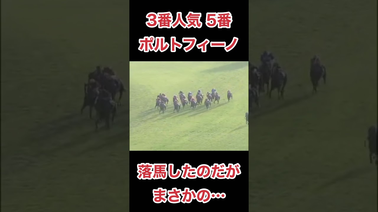 3番人気5番ポルトフィーノ落馬したのだが…