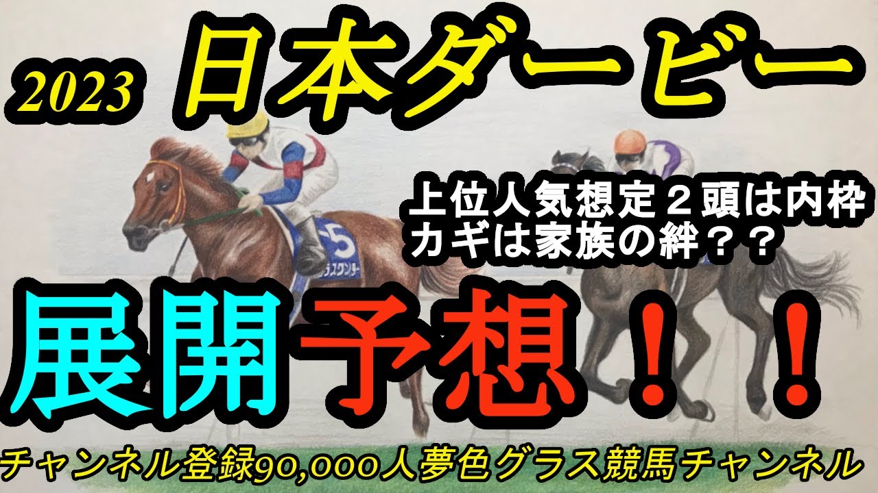 【展開予想】2023日本ダービー枠順確定！ソールオリエンス5番、スキルヴィング2番、カギを握るのは横山ファミリー？？