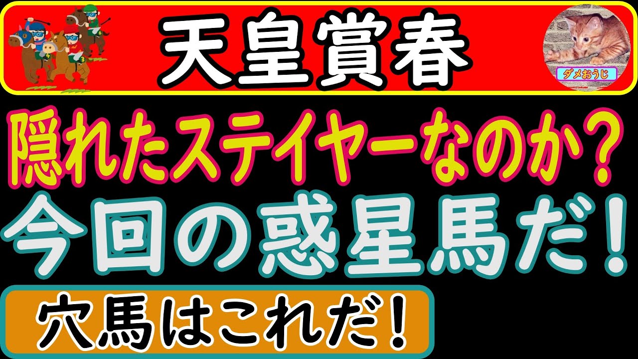 天皇賞春2023年の穴馬予想！この馬は実は長距離得意かも？？