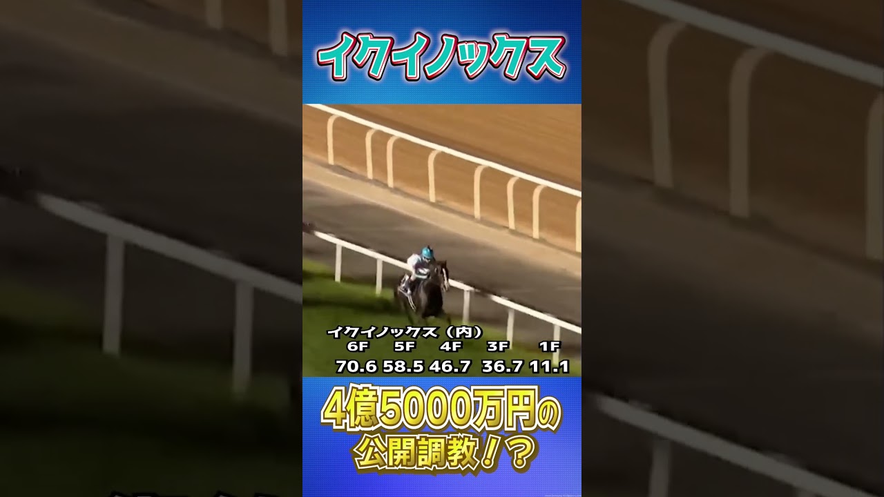 【宝塚記念頑張れ！】イクイノックス4.5億のうまなり公開調教！？/ドバイシーマクラシック