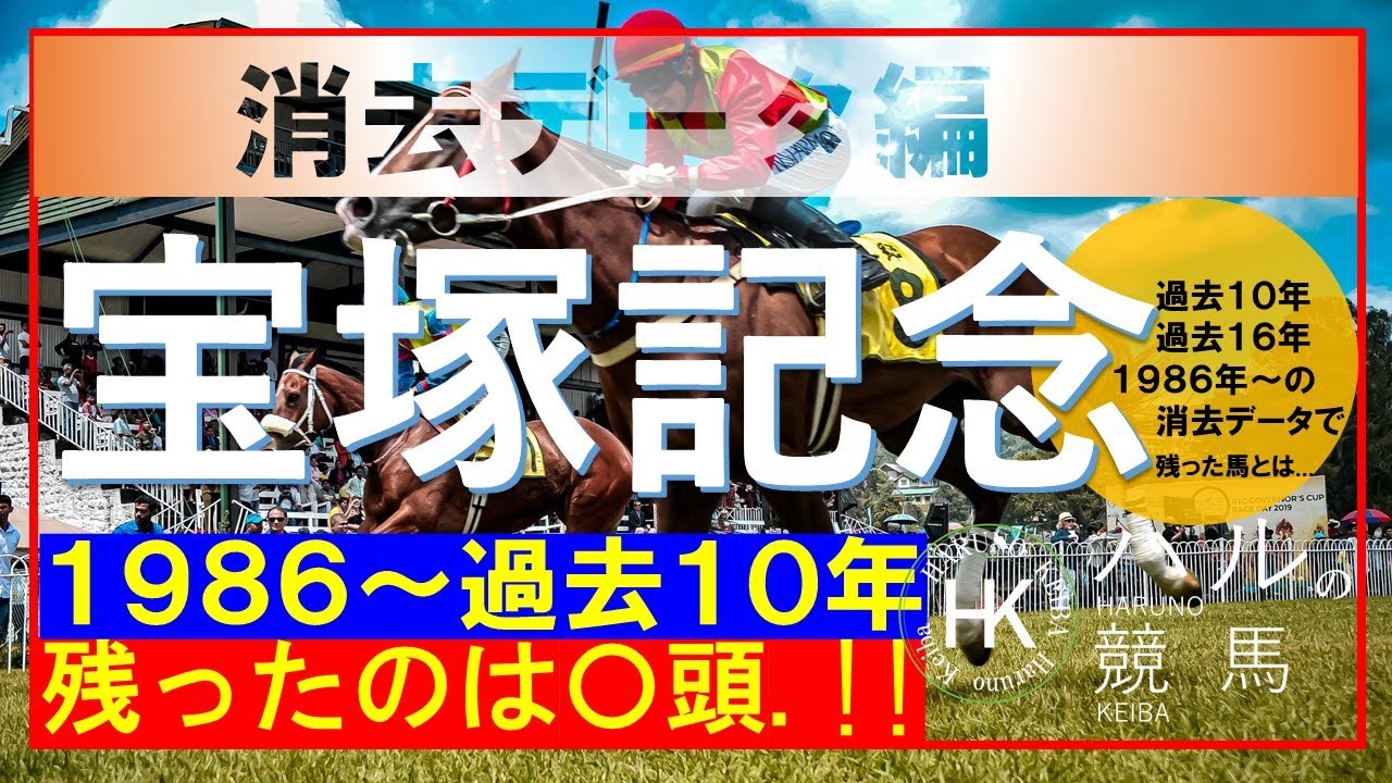 宝塚記念2023　消去データ編　過去１０年/過去１６年/１９８６年～の消去データです。