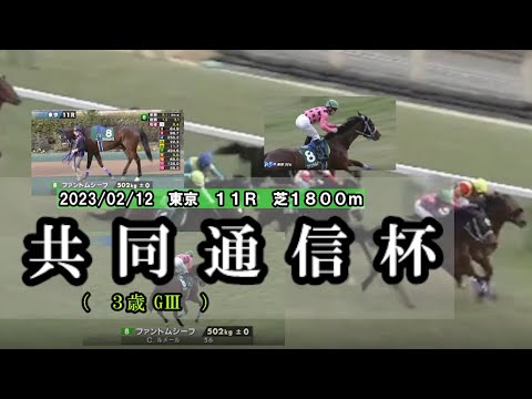 2023/02/12【パドック返し馬つき】東京11R　共同通信杯（３歳GⅢ）　　☆ファントムシーフ　ハービンジャー　＃レースは12分ころから