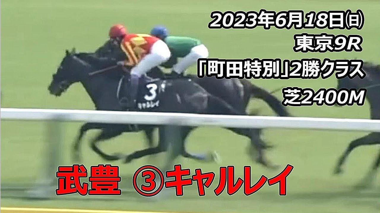 武豊 ③キャルレイ(牡4) 2023/6/18㈰東京9R「町田特別」芝2400M