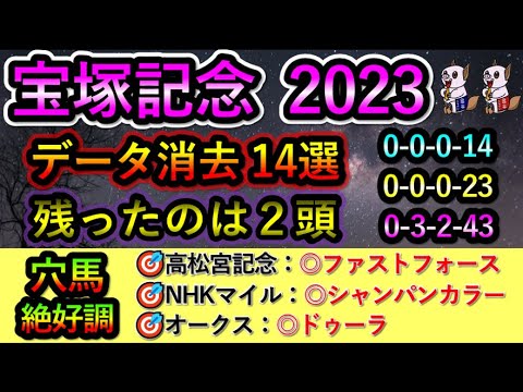宝塚記念2023 【消去データ14選】 最後まで残ったのは2頭のみ
