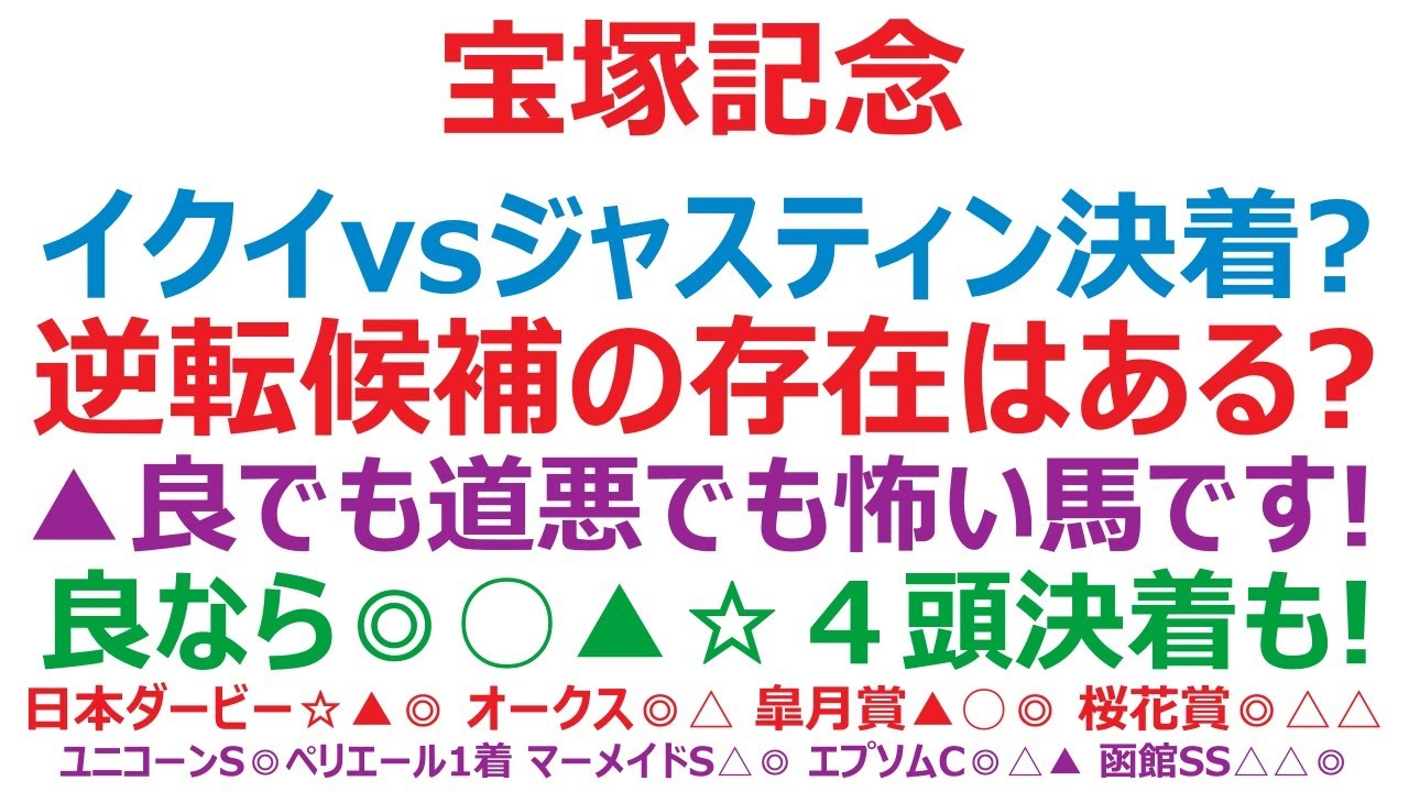 宝塚記念2023予想　イクイノックス、初めての阪神芝はどうなのか？ ゴール前の強襲がある穴馬の正体とは。