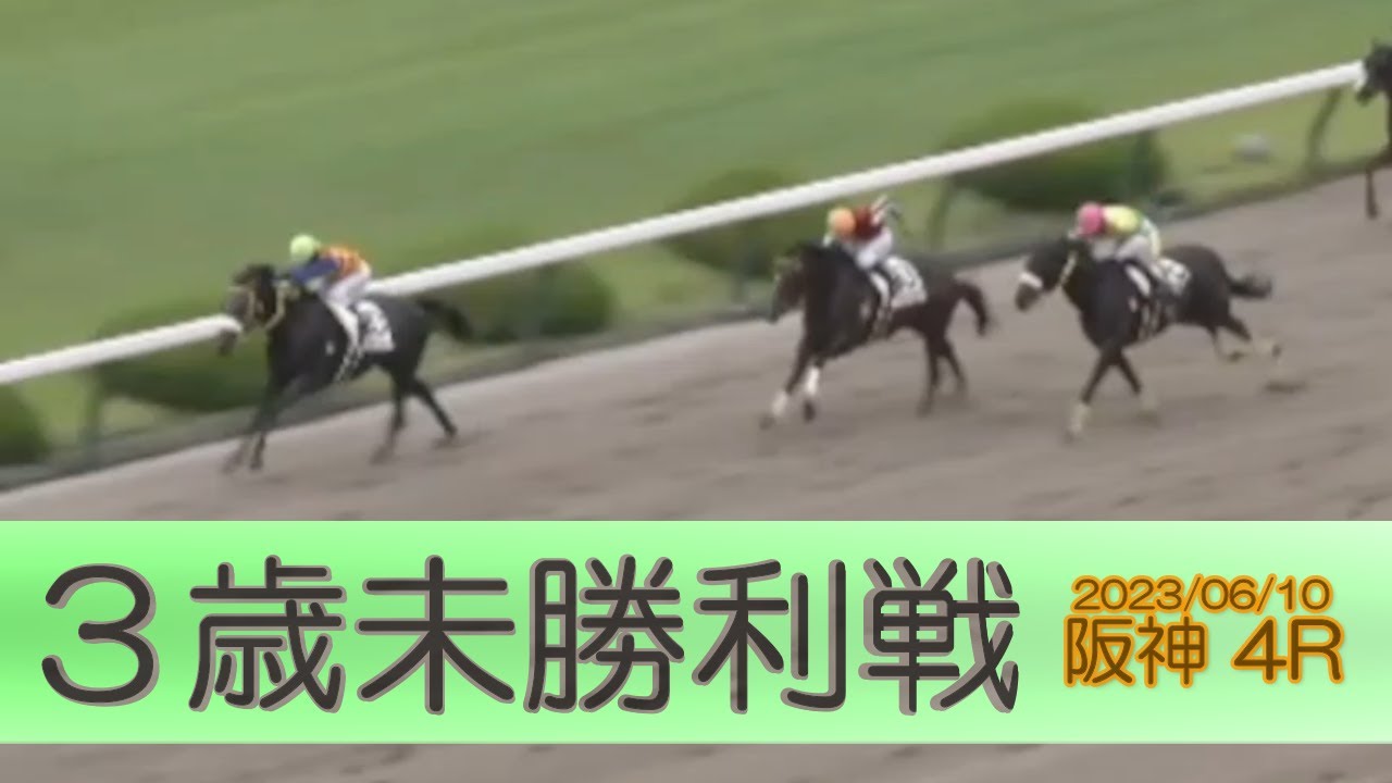 2023/06/10【パドック返し馬つき】阪神4R　３歳未勝利戦　☆テーオーレガシー　ダンカーク　　＃レースは10分ころから