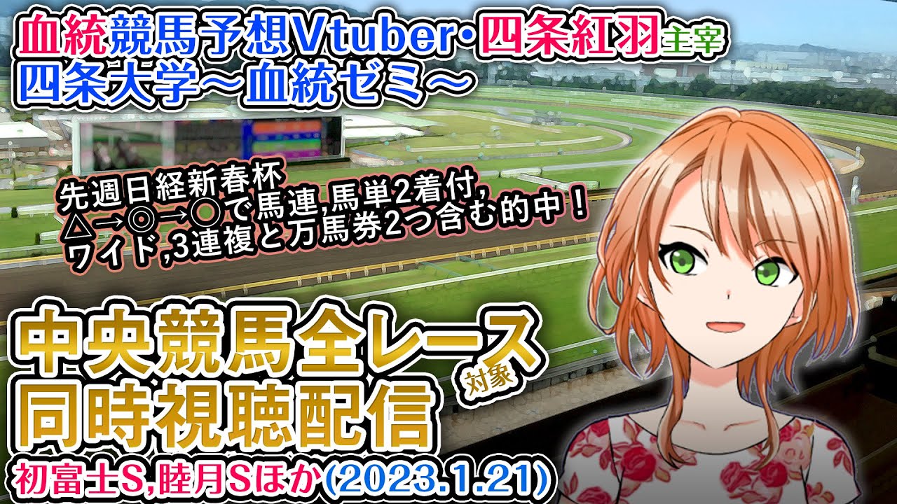 【競馬同時視聴配信】初富士S,睦月S ほか全R対象 四条大学血統ゼミ【血統競馬予想Vtuber】